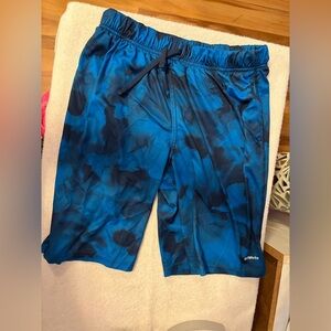 Athletic Works Men's Tie-Dye Blue Swim Board Shorts
